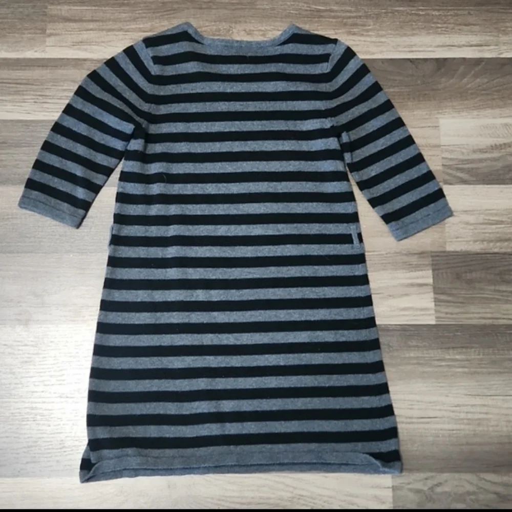 OLD Navy Gray And Black Ooh La La Sweater Dress Size 6/7 Paris